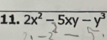 2x² − 5xy − y³