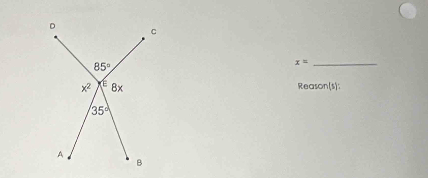 x=
Reason(s):