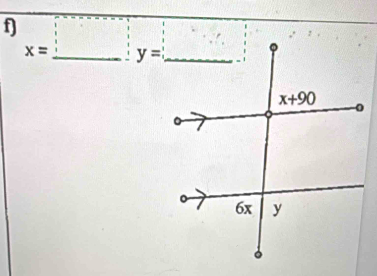 x=_ :y= _