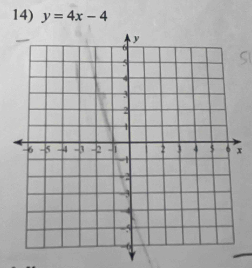 y=4x-4
x