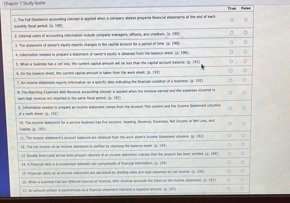 Chapter 7 Study Guide