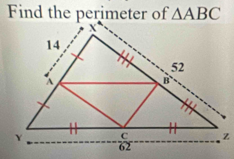 Find the perimeter of △ ABC