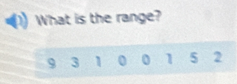 What is the range?
9 3 1 0 0 1 5 2