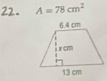 A=78cm^2