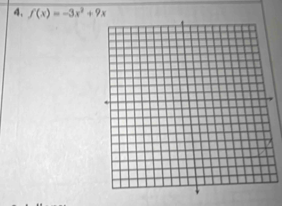 f(x)=-3x^2+9x