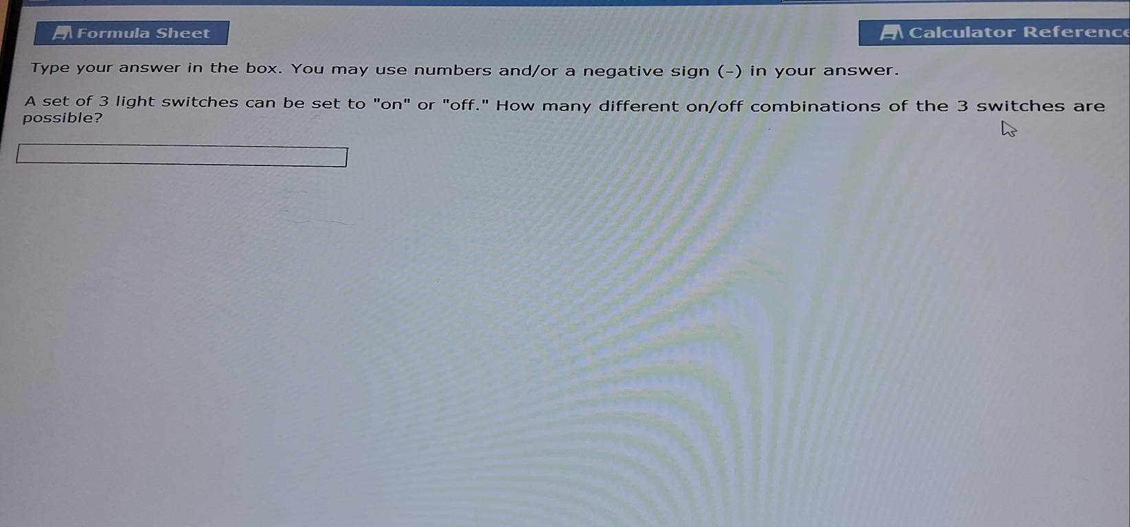 Solved: Formula Sheet Calculator Reference Type your answer in the box ...