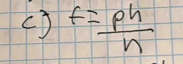 cJ f= ph/h 