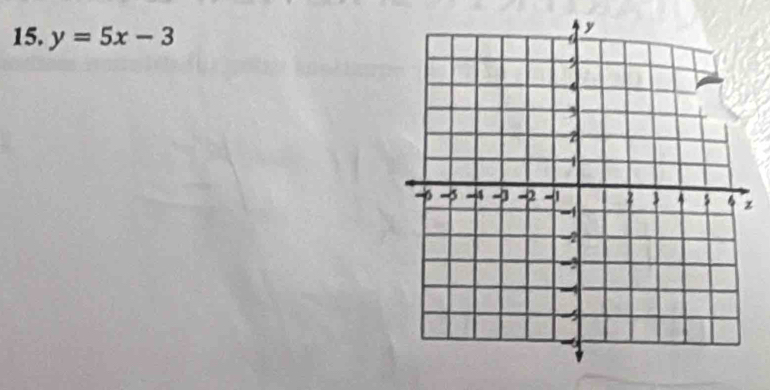 y=5x-3