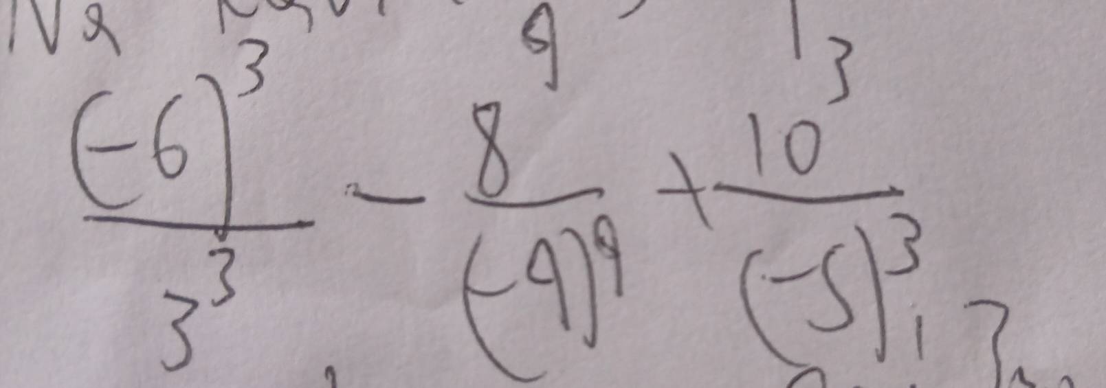 frac (-6)^33^3- 8^9/(-9 (-5)^3+frac 10^3(-5)^3