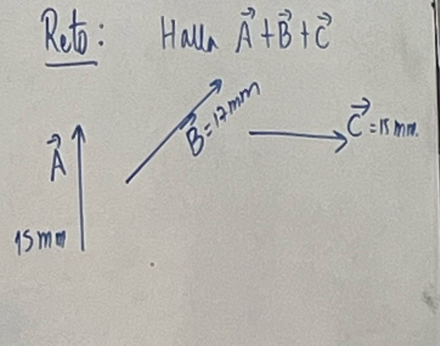 Roto: Halla vector A+vector B+vector C
vector B=17mm
vector C=15mm.
A
is mm