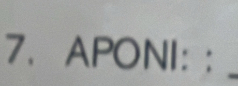 APONI: :_