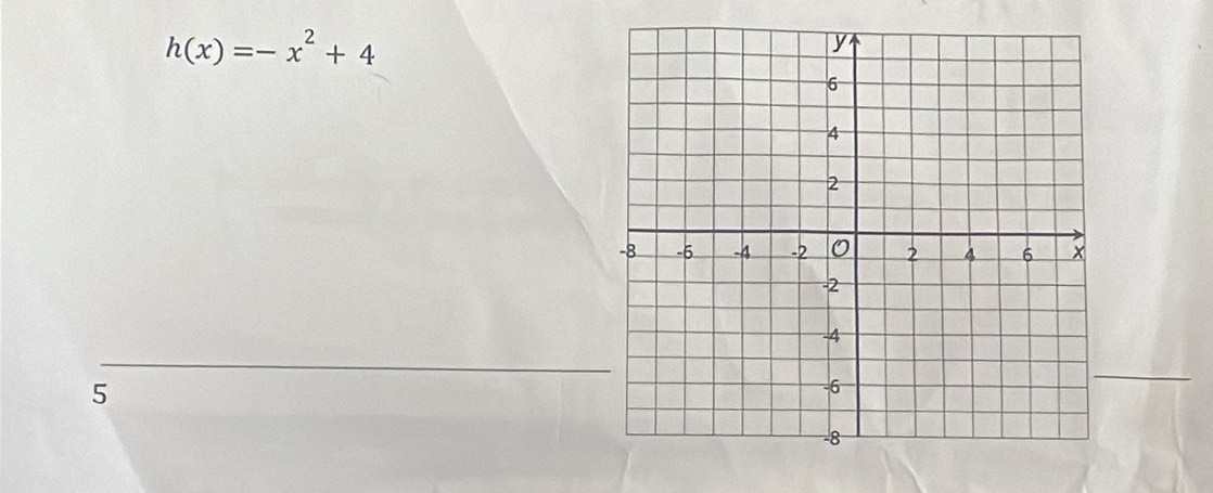 h(x)=-x^2+4
5 
_