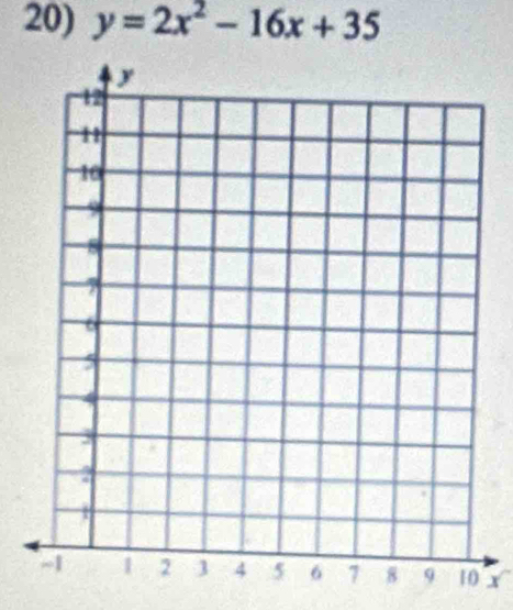 y=2x^2-16x+35
x