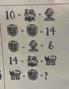 10= +
+ =14
=6
14= +
× =?