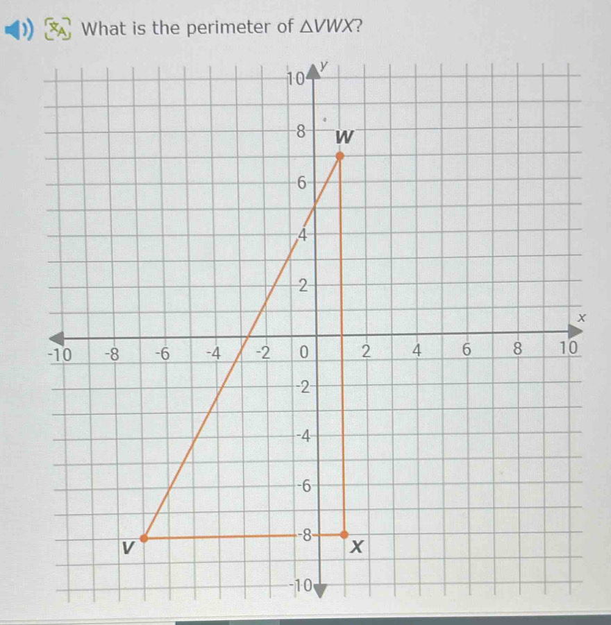 What is the perimeter of △ VWX