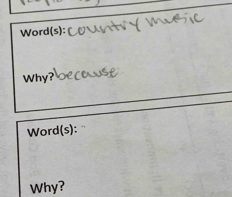 Word(s): 
Why? 
Word(s): 
Why?