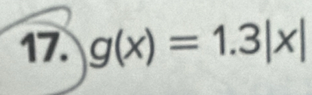 g(x)=1.3|x|