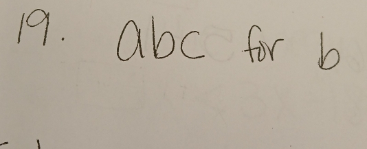 abc for b