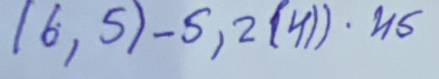 (6,5)-5,2(4))· 45