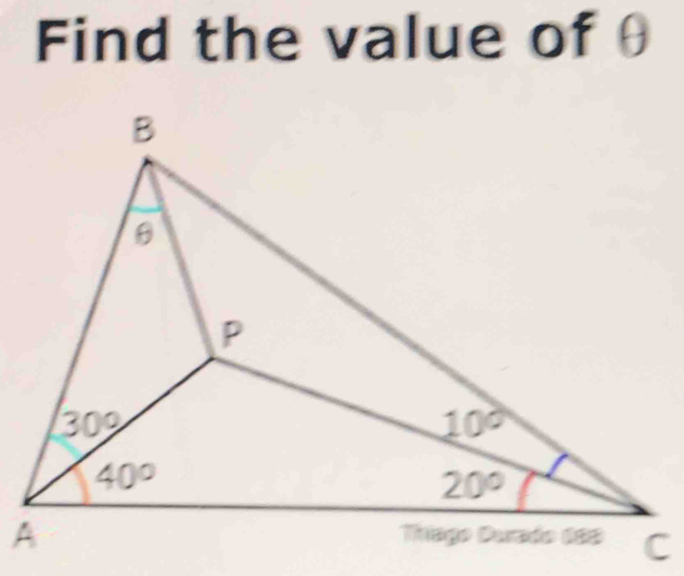 Find the value of θ