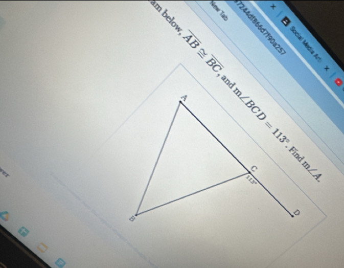 l

overline AB≌ overline BC , and°
×
a