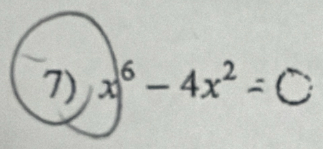 x^6-4x^2=C