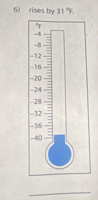 rises by 31°F. 
_