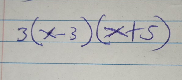 3(x-3)(x+5)