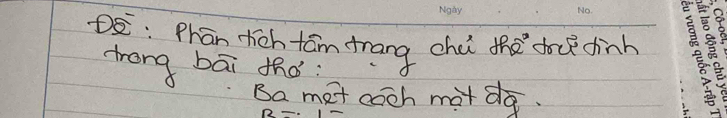 De: Phān hicb fām trang che the doce dinh 
treng bāi thó: 
Ba met coch mot dq.