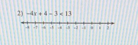 -4x+4-3<13</tex>