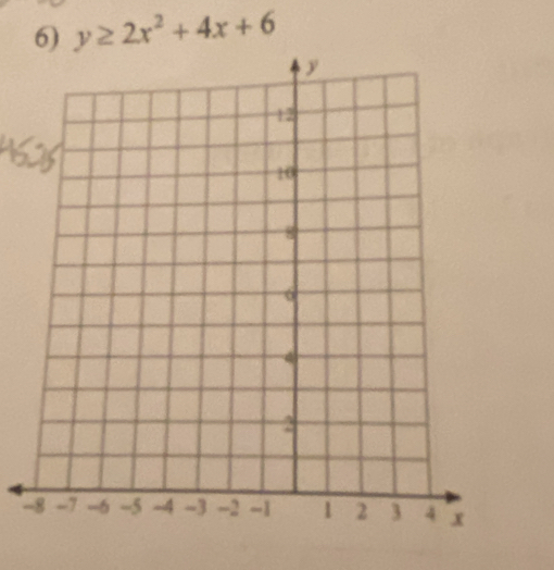 y≥ 2x^2+4x+6
-