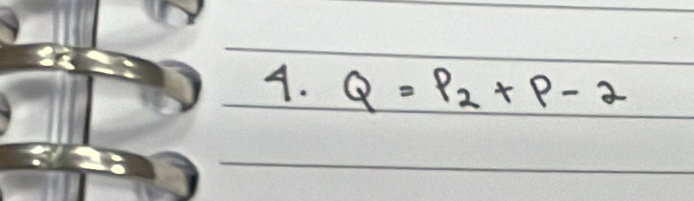 Q=P_2+P-2