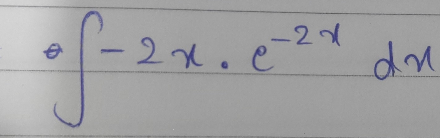 ∈t -2x· e^(-2x)dx