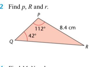 Find p, R and r.