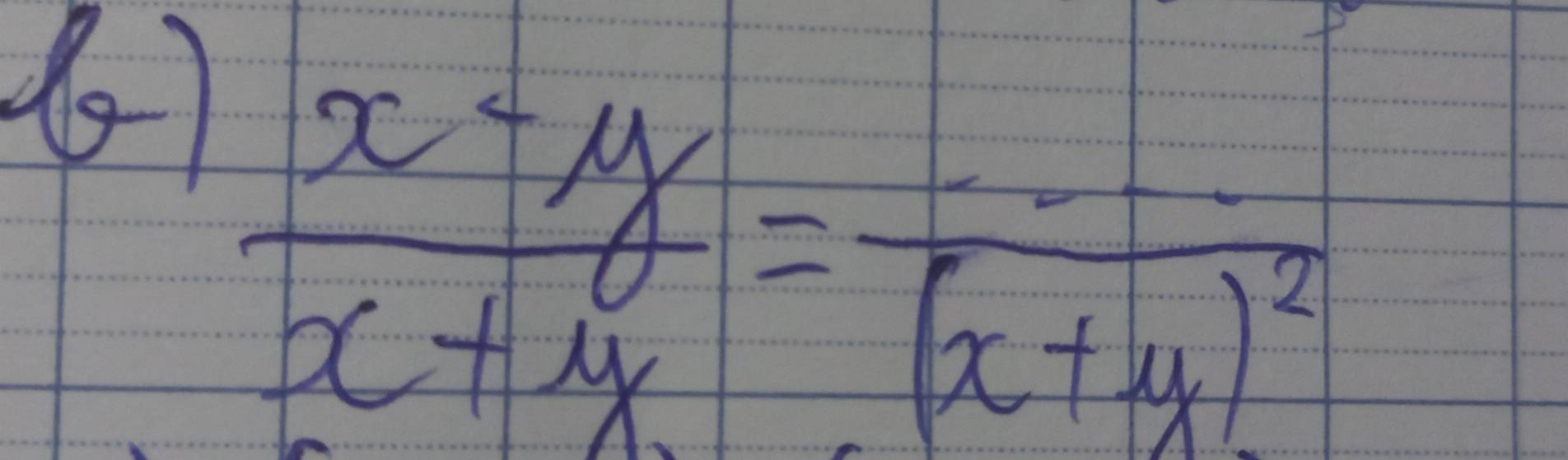  (x-y)/x+y =frac (x+y)^2