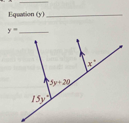 Equation (y)_
y= _