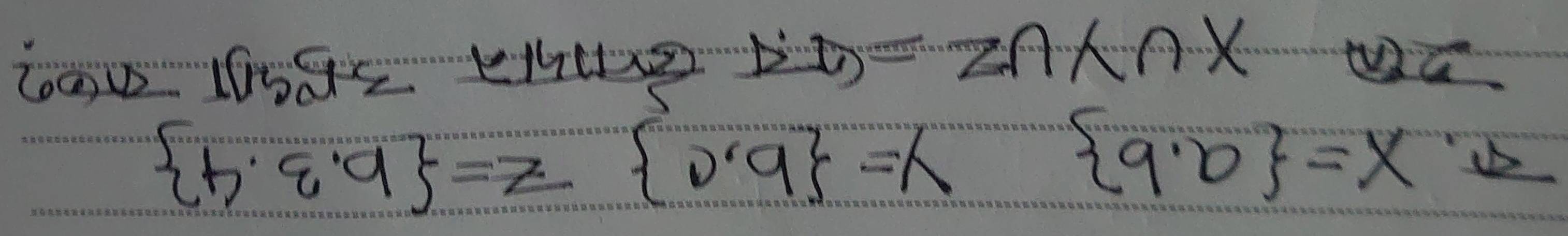 c· nty=3x° Z∩ * ∩ *
 b· q· q =Z frac -1  D^,q =x  q· o =X