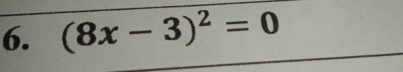 (8x-3)^2=0