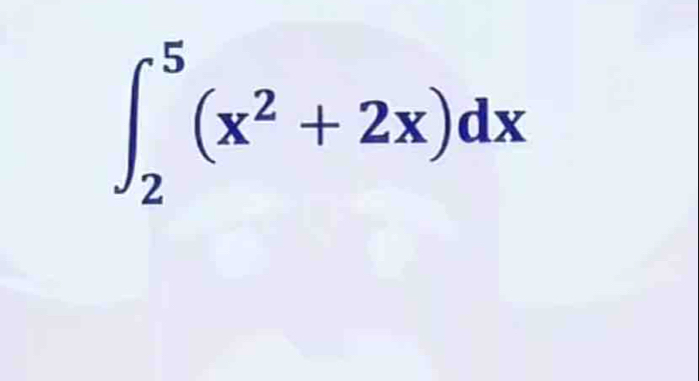 ∈t _2^(5(x^2)+2x)dx