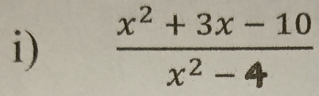  (x^2+3x-10)/x^2-4 