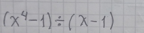 (x^4-1)/ (x-1)