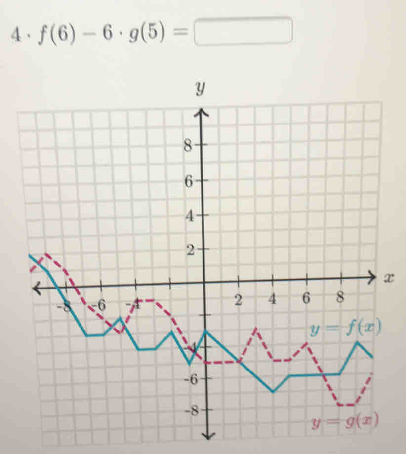 f(6)-6· g(5)=
x