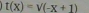 t(x)=surd (-x+1)