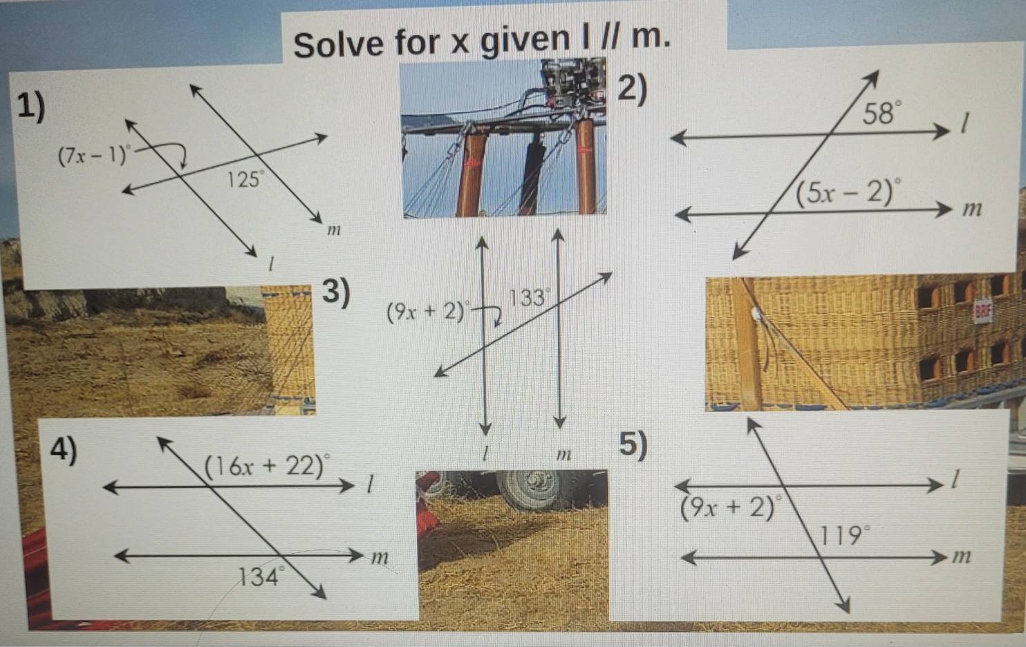 Solve for x given I // m.
1)
2)
3) 
4)
5)