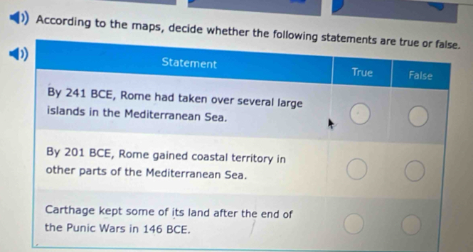 According to the maps, decide whether