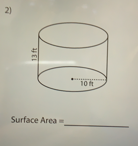 Surface Area=_ 