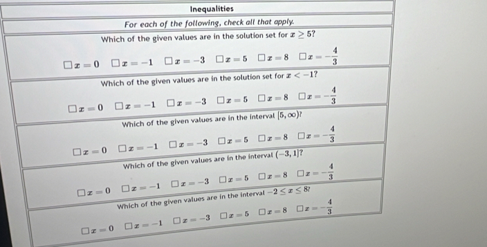 Inequalities