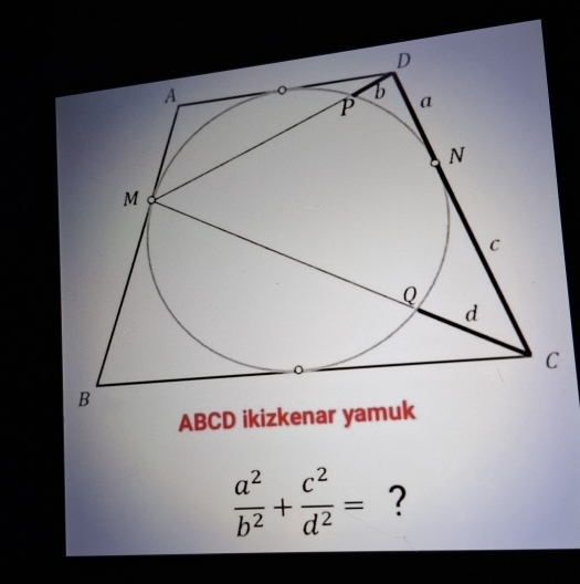  a^2/b^2 + c^2/d^2 = ?