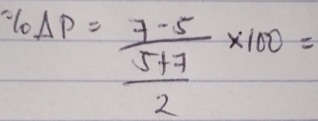 % AP=frac 7-5 (5+7)/2 * 100=