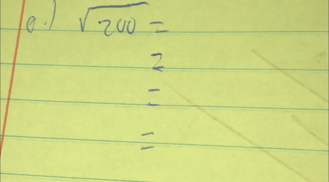 sqrt(200)=
2
C